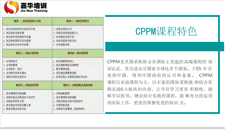 嘉华CPPM采购经理授权书编号查询与嘉华培训报名指南